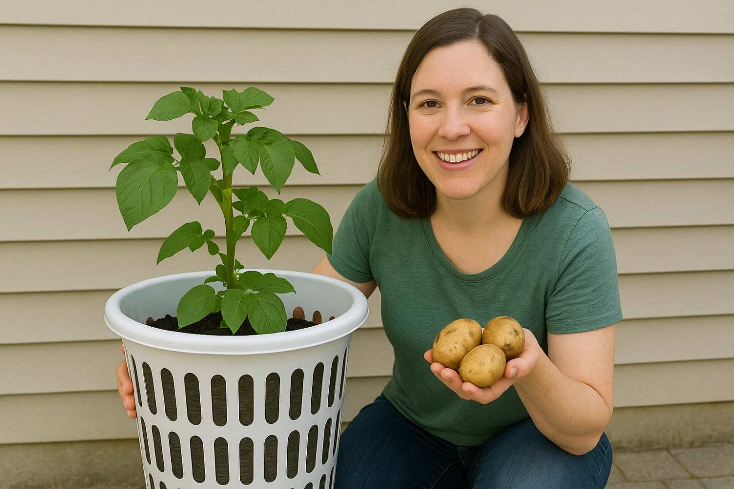 potato laundry basket
