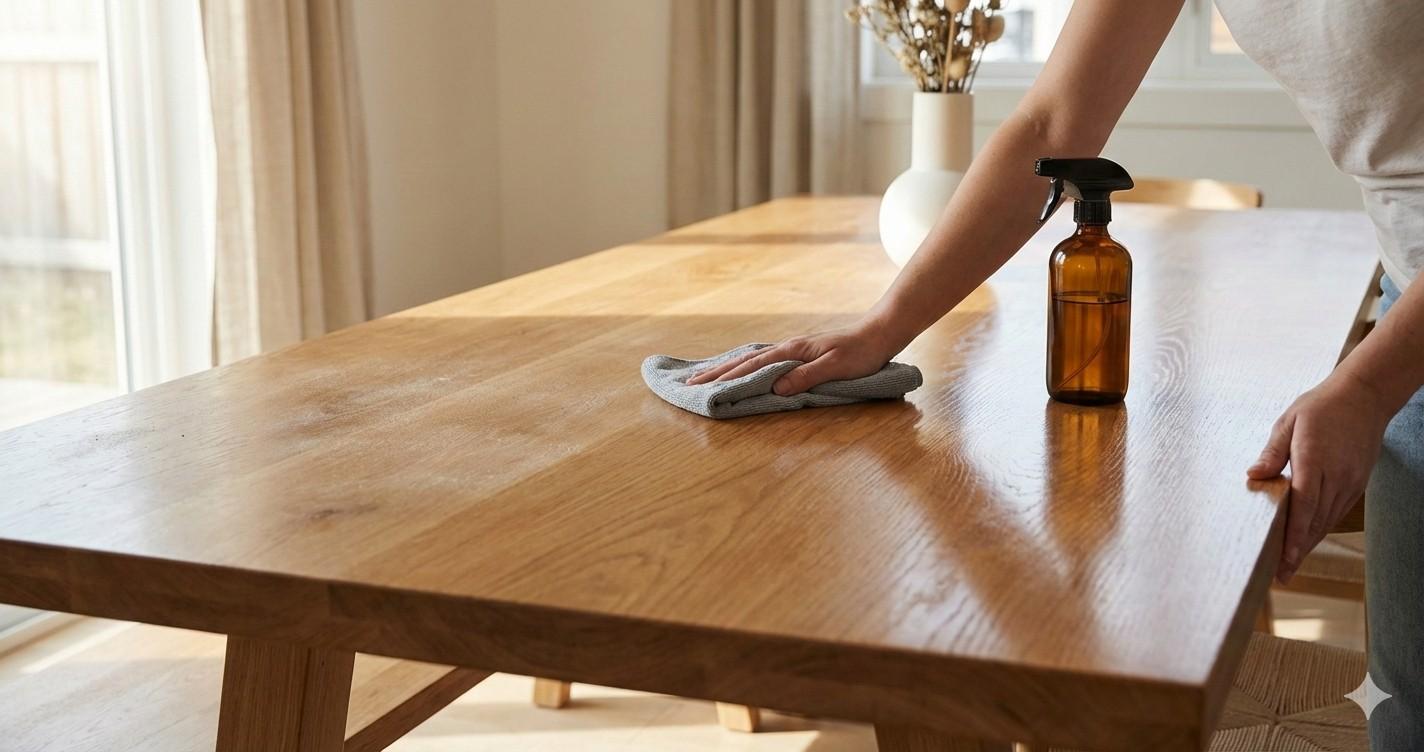 best way to clean wood furniture